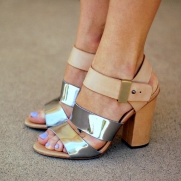 Sam Edelman Yelena Chunky Strappy Heels - Size 6 - Picture 6 of 13